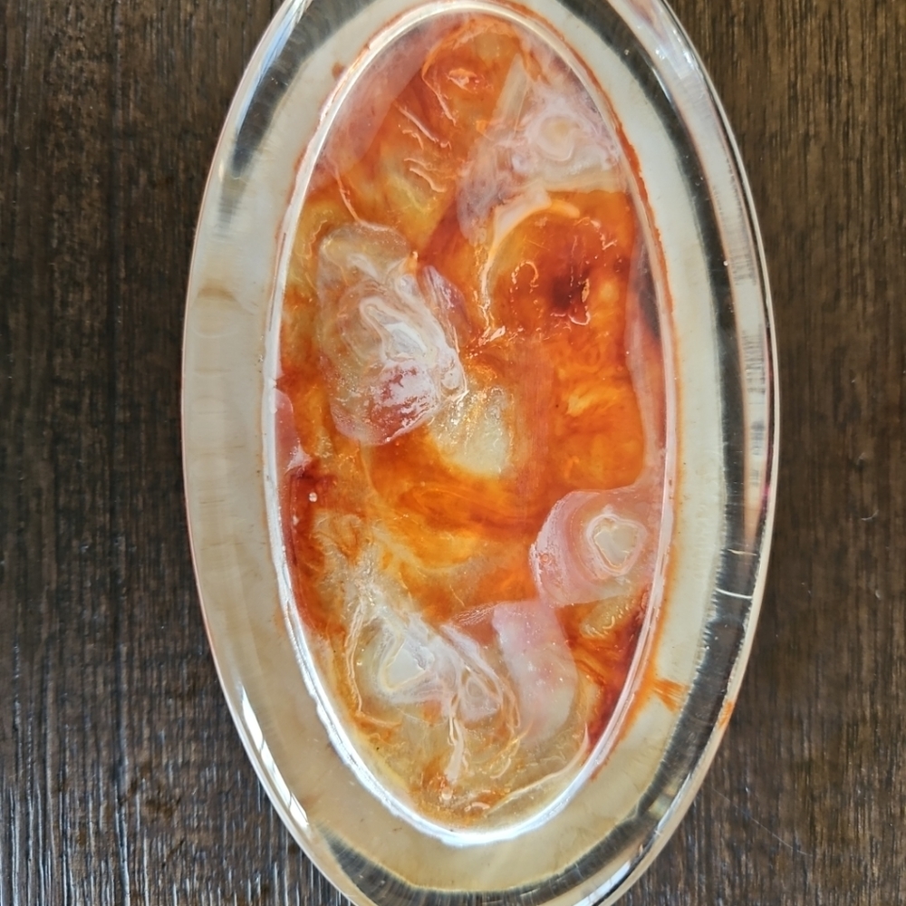 Clear glass paper weight